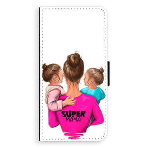 Flipové puzdro iSaprio - Super Mama - Two Girls - Huawei Ascend P8