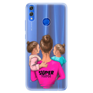 Silikónové puzdro iSaprio - Super Mama - Two Girls - Huawei Honor 8X