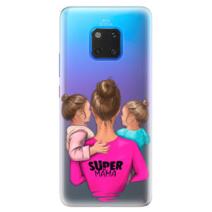 Silikónové puzdro iSaprio - Super Mama - Two Girls - Huawei Mate 20 Pro