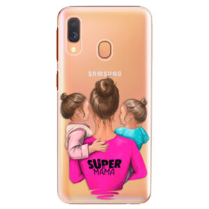 Plastové puzdro iSaprio - Super Mama - Two Girls - Samsung Galaxy A40
