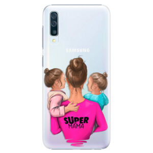 Plastové puzdro iSaprio - Super Mama - Two Girls - Samsung Galaxy A50