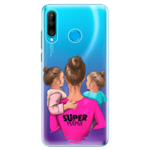 Plastové puzdro iSaprio - Super Mama - Two Girls - Huawei P30 Lite
