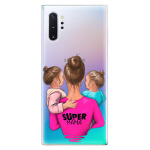 Odolné silikónové puzdro iSaprio - Super Mama - Two Girls - Samsung Galaxy Note 10+