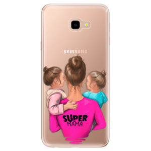 Odolné silikónové puzdro iSaprio - Super Mama - Two Girls - Samsung Galaxy J4+