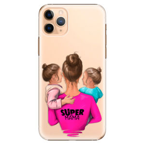 Plastové puzdro iSaprio - Super Mama - Two Girls - iPhone 11 Pro Max