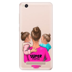 Odolné silikónové puzdro iSaprio - Super Mama - Two Girls - Xiaomi Redmi 4A