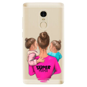 Odolné silikónové puzdro iSaprio - Super Mama - Two Girls - Xiaomi Redmi Note 4