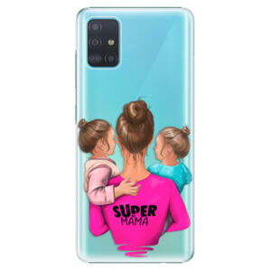 Plastové puzdro iSaprio - Super Mama - Two Girls - Samsung Galaxy A51