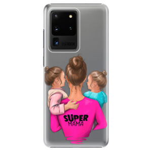 Plastové puzdro iSaprio - Super Mama - Two Girls - Samsung Galaxy S20 Ultra