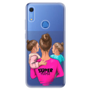 Odolné silikónové puzdro iSaprio - Super Mama - Two Girls - Huawei Y6s