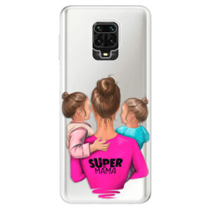 Odolné silikónové puzdro iSaprio - Super Mama - Two Girls - Xiaomi Redmi Note 9 Pro / Note 9S
