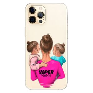 Odolné silikónové puzdro iSaprio - Super Mama - Two Girls - iPhone 12 Pro Max
