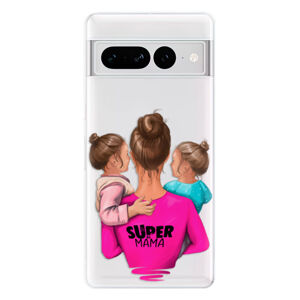Odolné silikónové puzdro iSaprio - Super Mama - Two Girls - Google Pixel 7 Pro 5G