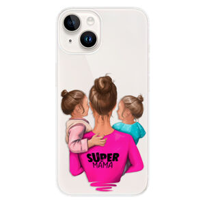 Odolné silikónové puzdro iSaprio - Super Mama - Two Girls - iPhone 15