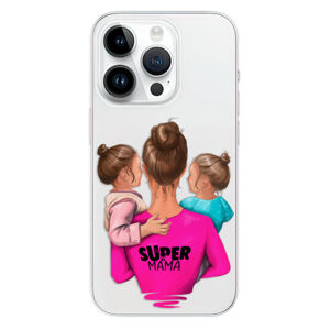 Odolné silikónové puzdro iSaprio - Super Mama - Two Girls - iPhone 15 Pro