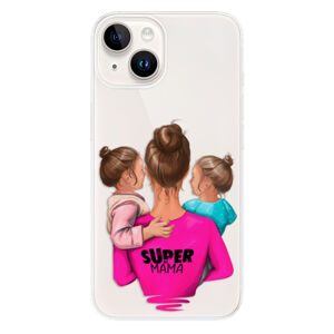 Odolné silikónové puzdro iSaprio - Super Mama - Two Girls - iPhone 15 Plus