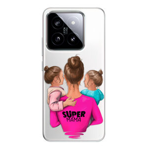 Odolné silikónové puzdro iSaprio - Super Mama - Two Girls - Xiaomi 14
