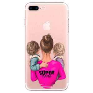 Plastové puzdro iSaprio - Super Mama - Two Boys - iPhone 7 Plus