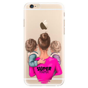 Plastové puzdro iSaprio - Super Mama - Two Boys - iPhone 6/6S