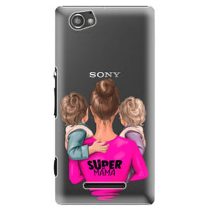 Plastové puzdro iSaprio - Super Mama - Two Boys - Sony Xperia M