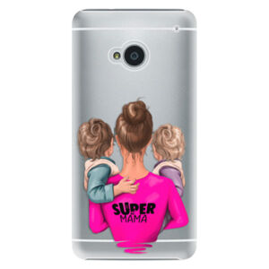 Plastové puzdro iSaprio - Super Mama - Two Boys - HTC One M7