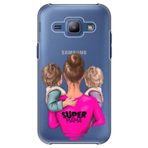 Plastové puzdro iSaprio - Super Mama - Two Boys - Samsung Galaxy J1
