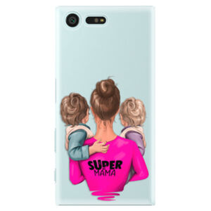 Plastové puzdro iSaprio - Super Mama - Two Boys - Sony Xperia X Compact