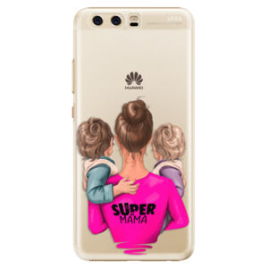 Plastové puzdro iSaprio - Super Mama - Two Boys - Huawei P10
