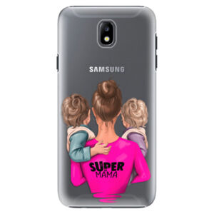 Plastové puzdro iSaprio - Super Mama - Two Boys - Samsung Galaxy J7 2017