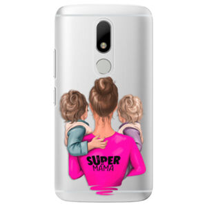 Plastové puzdro iSaprio - Super Mama - Two Boys - Lenovo Moto M