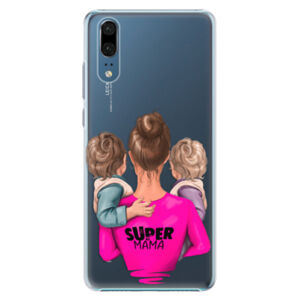 Plastové puzdro iSaprio - Super Mama - Two Boys - Huawei P20