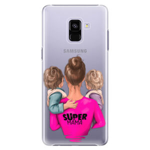 Plastové puzdro iSaprio - Super Mama - Two Boys - Samsung Galaxy A8+