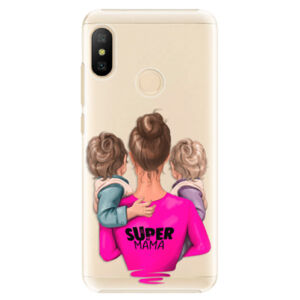 Plastové puzdro iSaprio - Super Mama - Two Boys - Xiaomi Mi A2 Lite