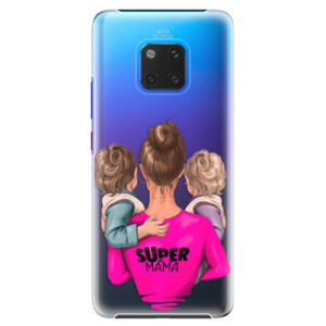 Plastové puzdro iSaprio - Super Mama - Two Boys - Huawei Mate 20 Pro