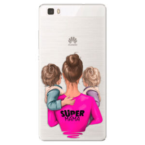 Silikónové puzdro iSaprio - Super Mama - Two Boys - Huawei Ascend P8 Lite