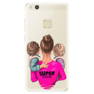 Silikónové puzdro iSaprio - Super Mama - Two Boys - Huawei P10 Lite