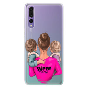 Silikónové puzdro iSaprio - Super Mama - Two Boys - Huawei P20 Pro