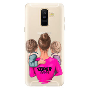 Silikónové puzdro iSaprio - Super Mama - Two Boys - Samsung Galaxy A6+