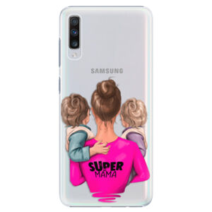 Plastové puzdro iSaprio - Super Mama - Two Boys - Samsung Galaxy A70