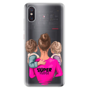 Odolné silikonové pouzdro iSaprio - Super Mama - Two Boys - Xiaomi Mi 8 Pro