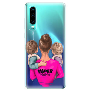 Odolné silikonové pouzdro iSaprio - Super Mama - Two Boys - Huawei P30