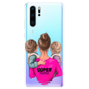 Odolné silikonové pouzdro iSaprio - Super Mama - Two Boys - Huawei P30 Pro