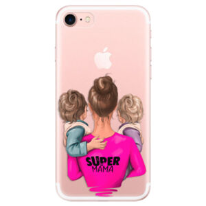 Odolné silikónové puzdro iSaprio - Super Mama - Two Boys - iPhone 7