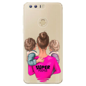 Odolné silikónové puzdro iSaprio - Super Mama - Two Boys - Huawei Honor 8