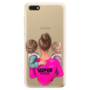 Odolné silikónové puzdro iSaprio - Super Mama - Two Boys - Huawei Honor 7S