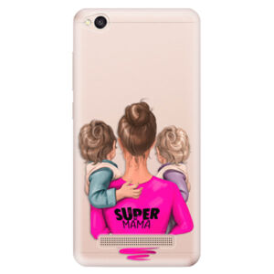 Odolné silikónové puzdro iSaprio - Super Mama - Two Boys - Xiaomi Redmi 4A