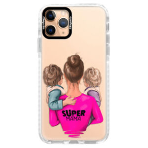 Silikónové puzdro Bumper iSaprio - Super Mama - Two Boys - iPhone 11 Pro