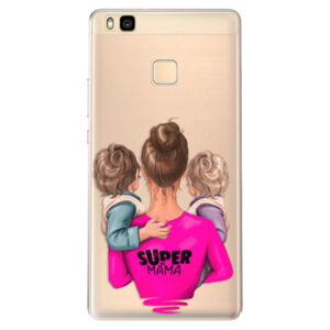 Odolné silikónové puzdro iSaprio - Super Mama - Two Boys - Huawei Ascend P9 Lite