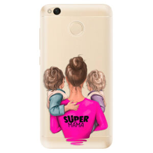 Odolné silikónové puzdro iSaprio - Super Mama - Two Boys - Xiaomi Redmi 4X