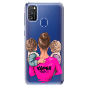 Odolné silikónové puzdro iSaprio - Super Mama - Two Boys - Samsung Galaxy M21